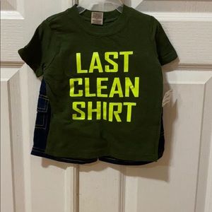 2 piece 12 month shirt and shorts set.